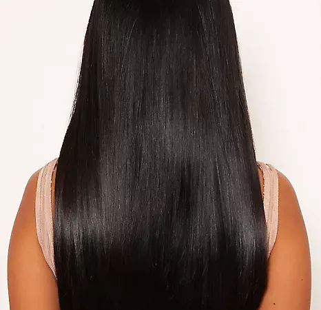 18 inch 1 piece straight 1b hair extensions
